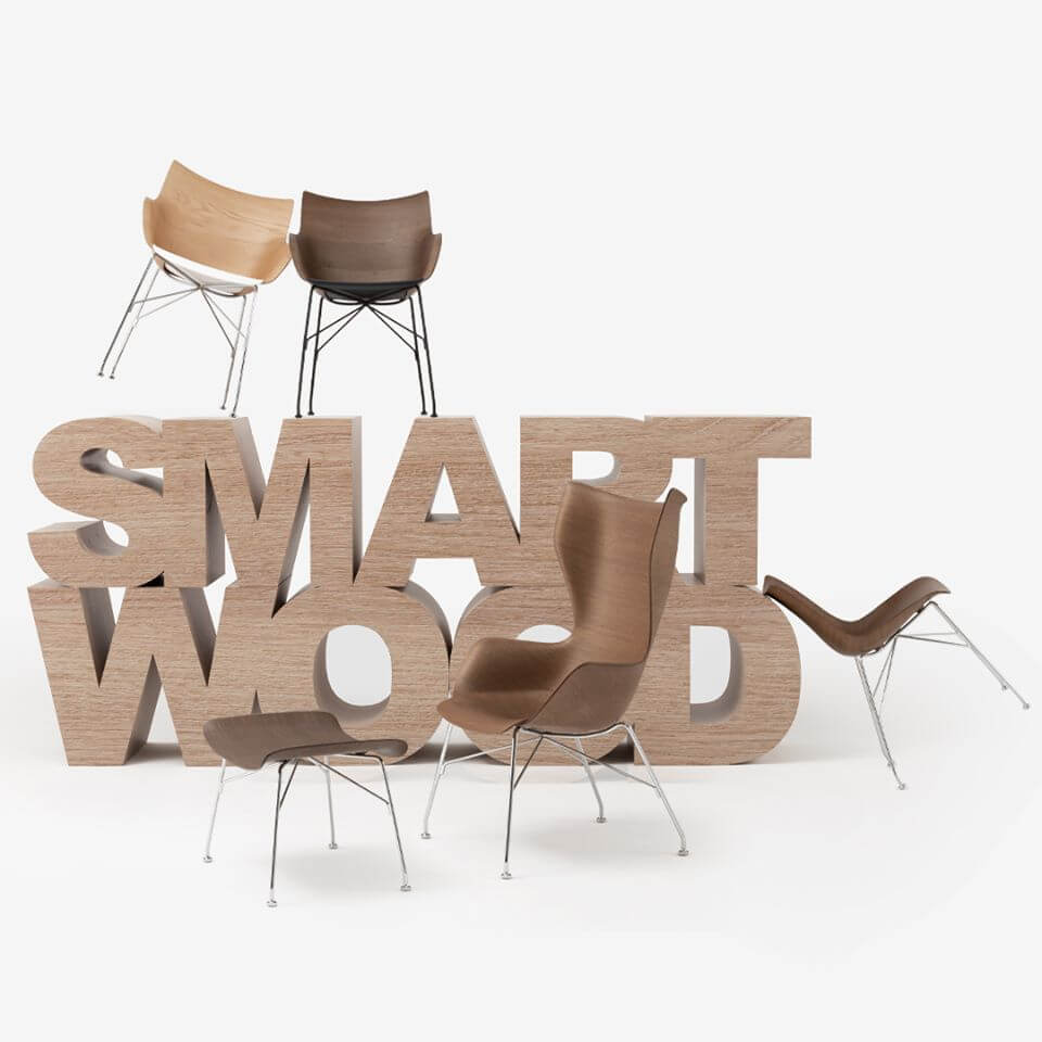SMART WOOD by Starck for Kartell : la rencontre du bois et de la haute technologie