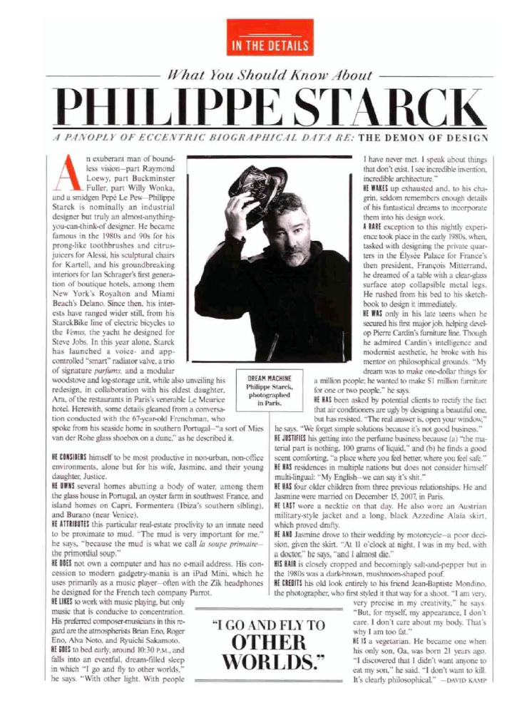 Tout ce que vous devez savoir sur Philippe Starck