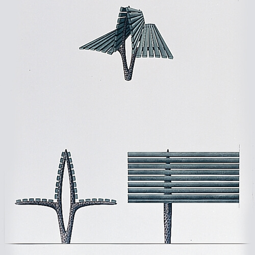 BANC (JC DECAUX) - Mobilier urbain