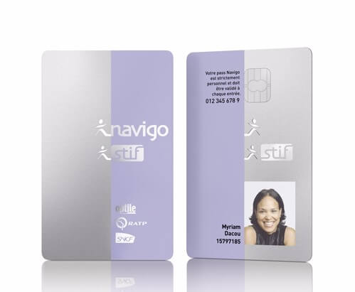 Carte Navigo, titre de transport public (STIF) - 