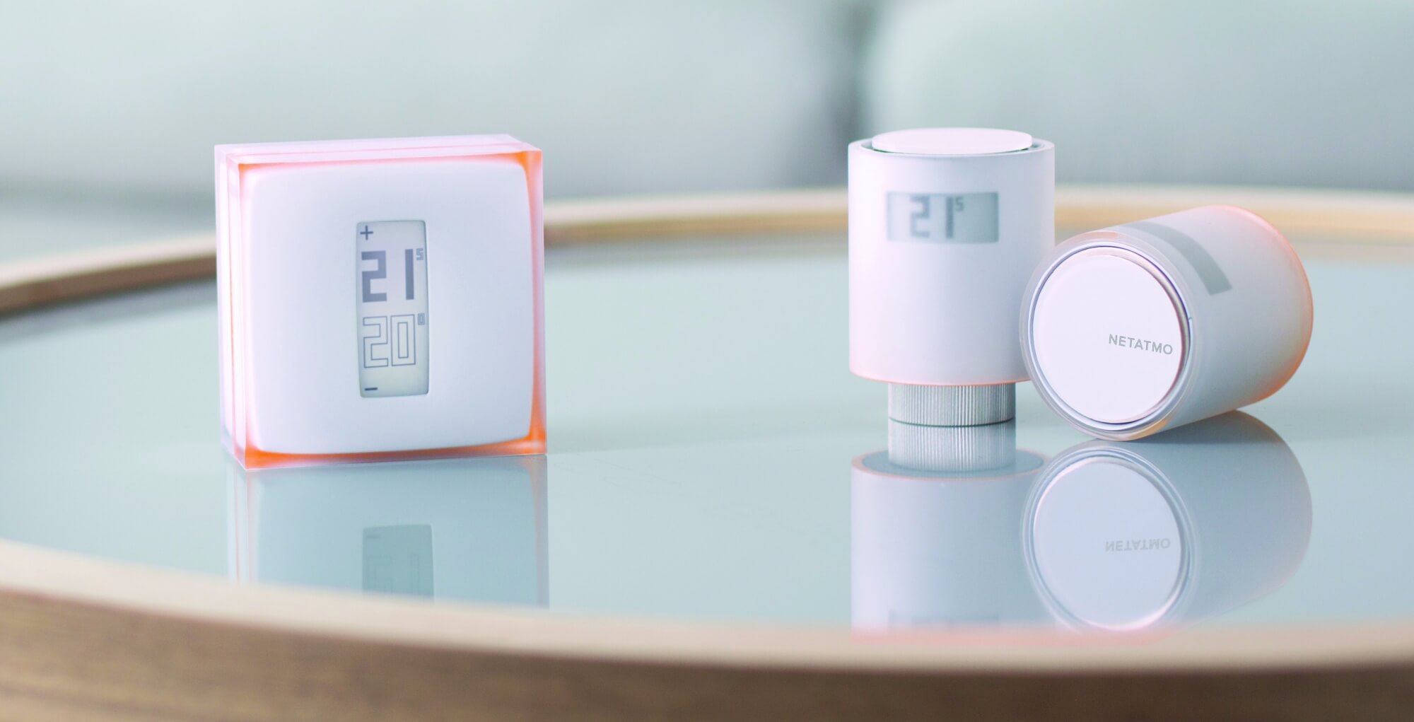 Les vannes thermostatiques connectées (Starck) de Netatmo.