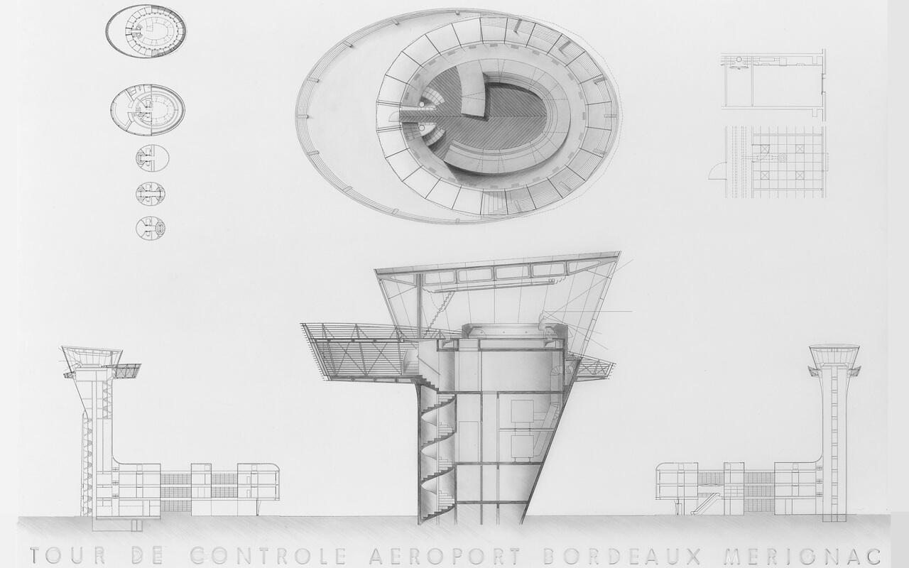 Tour de contrôle aéroport, Bordeaux - 