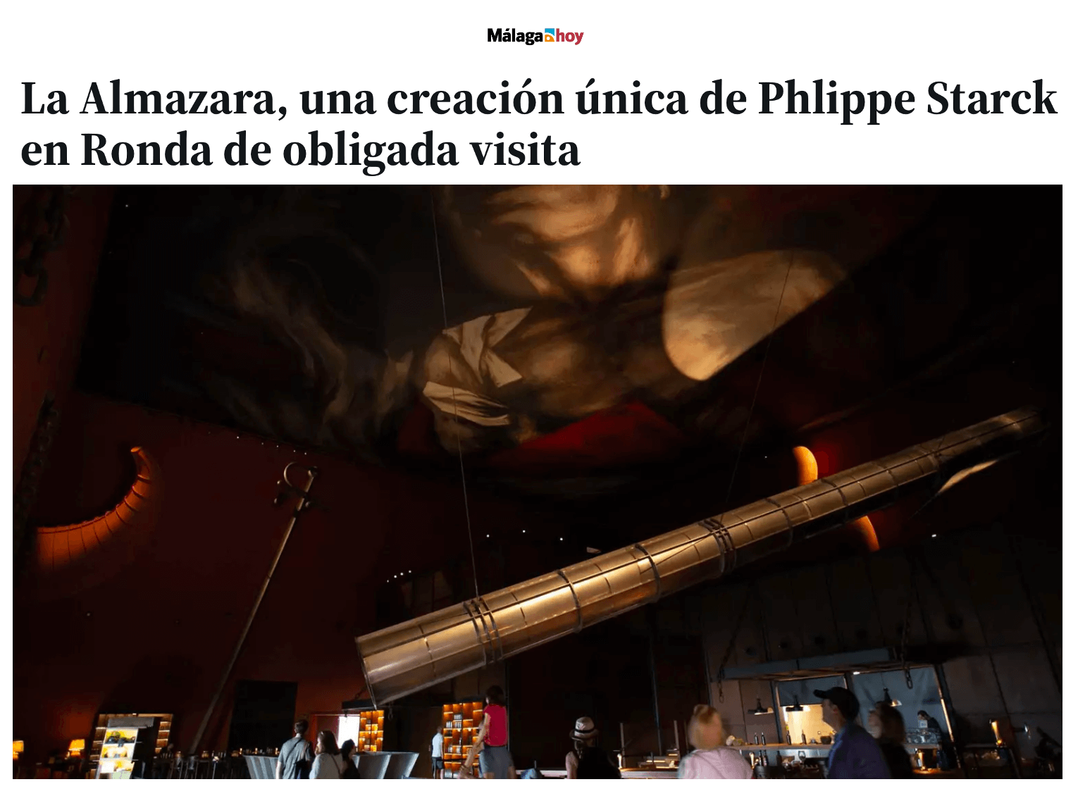 LA Almazara, une création unique de Phlippe Starck à Ronda, est à voir absolument.