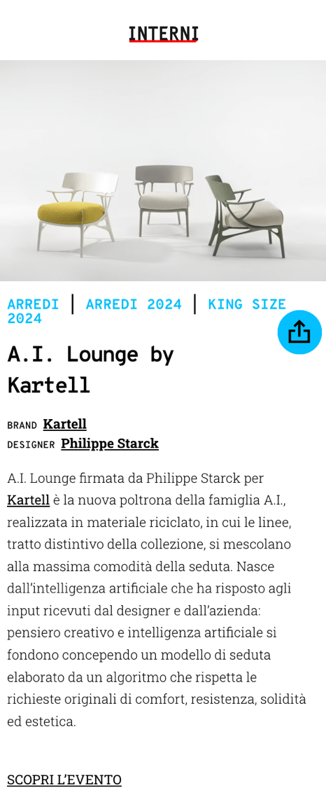 A.I. Lounge par Kartell