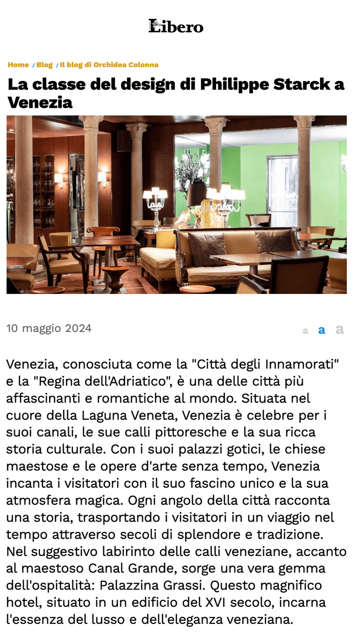 La classe de design de Philippe Starck à Venise