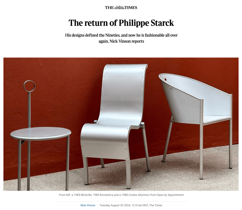 LE RETOUR DE PHILIPPE STARCK