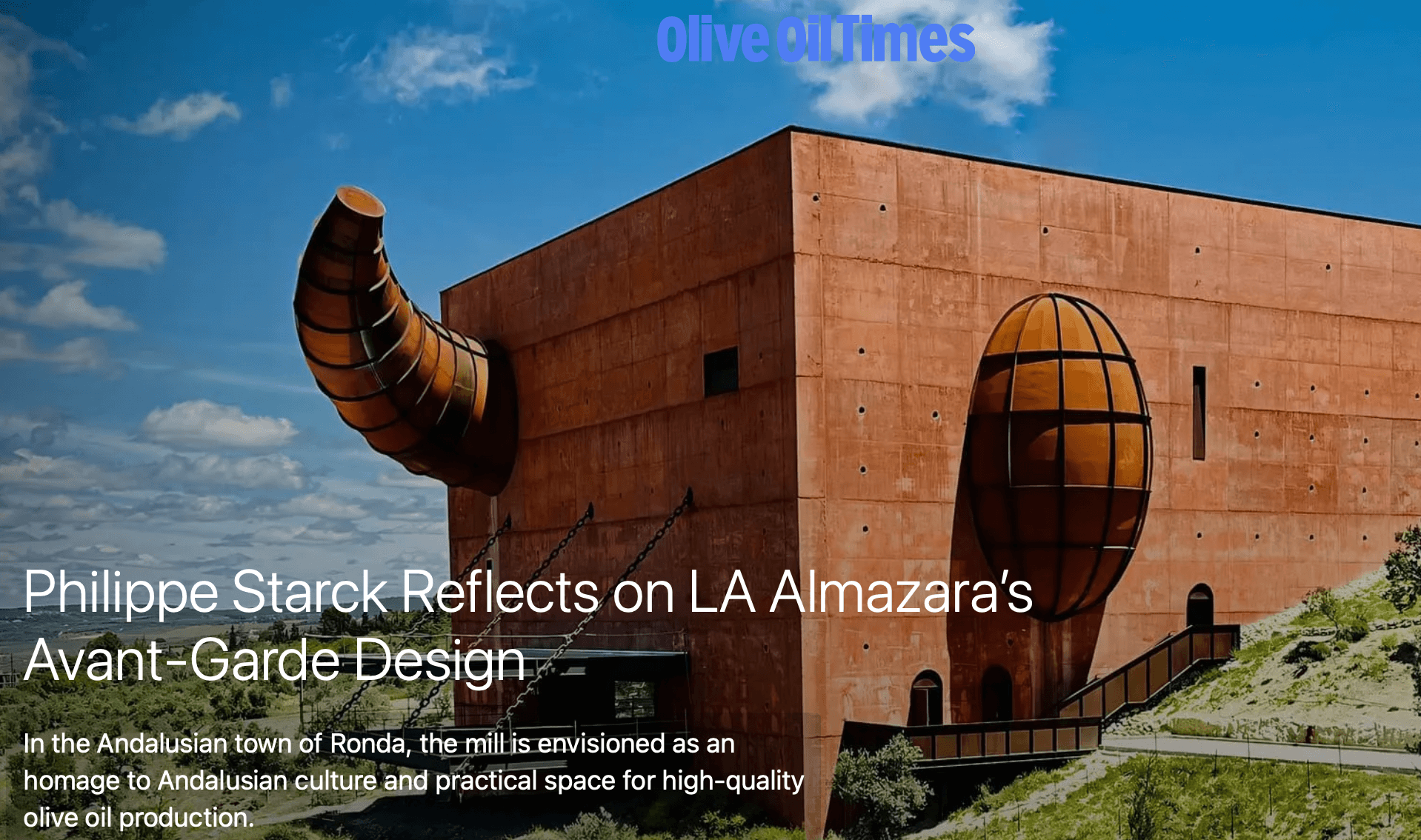 Philippe Starck réfléchit au design avant-gardiste de LA Almazara