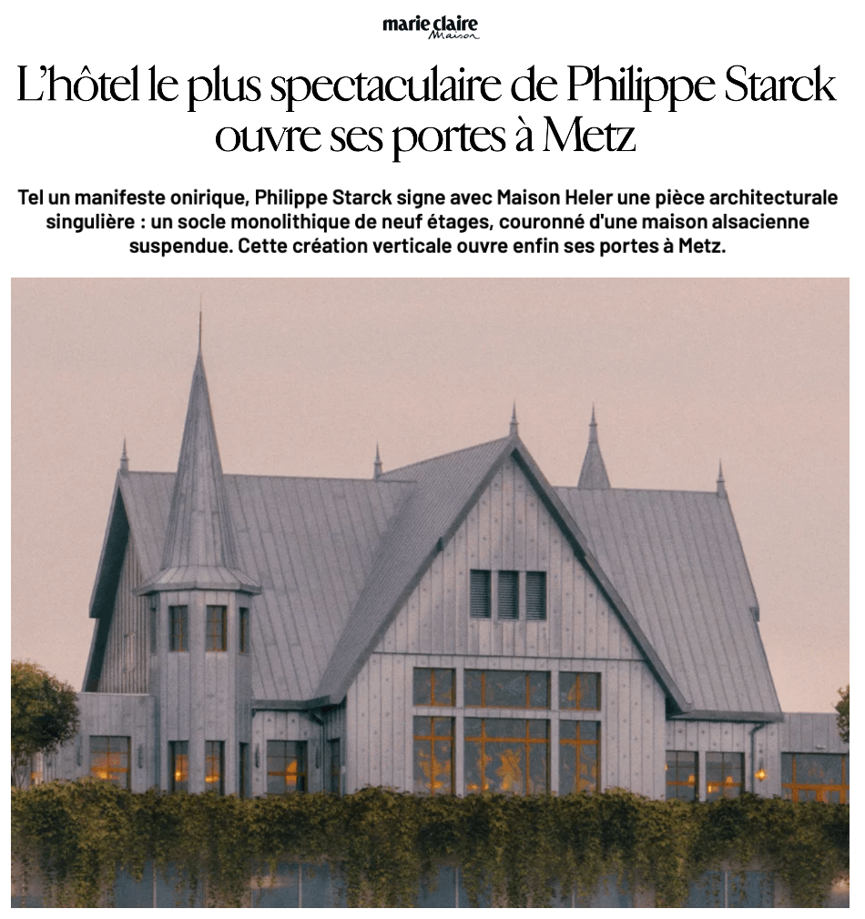 L’hôtel le plus spectaculaire de Philippe Starck ouvre ses portes à Metz