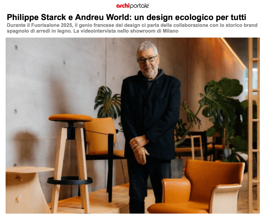  Philippe Starck et Andreu World : un design écologique pour tous