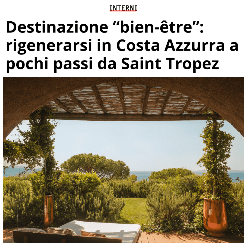 Destination « bien-être » : se régénérer sur la Côte d'Azur à deux pas de Saint-Tropez