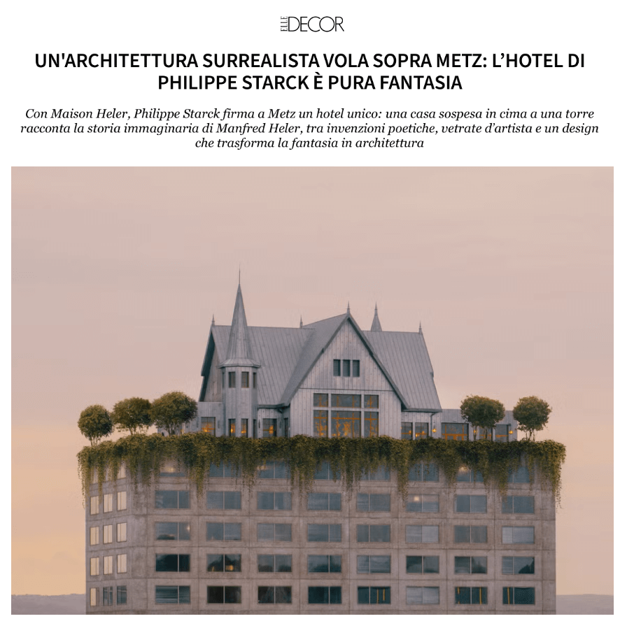  L'ARCHITECTURE SURRÉALISTE SURVOLE METZ : L'HÔTEL DE PHILIPPE STARCK EST UNE PURE FANTAISIE