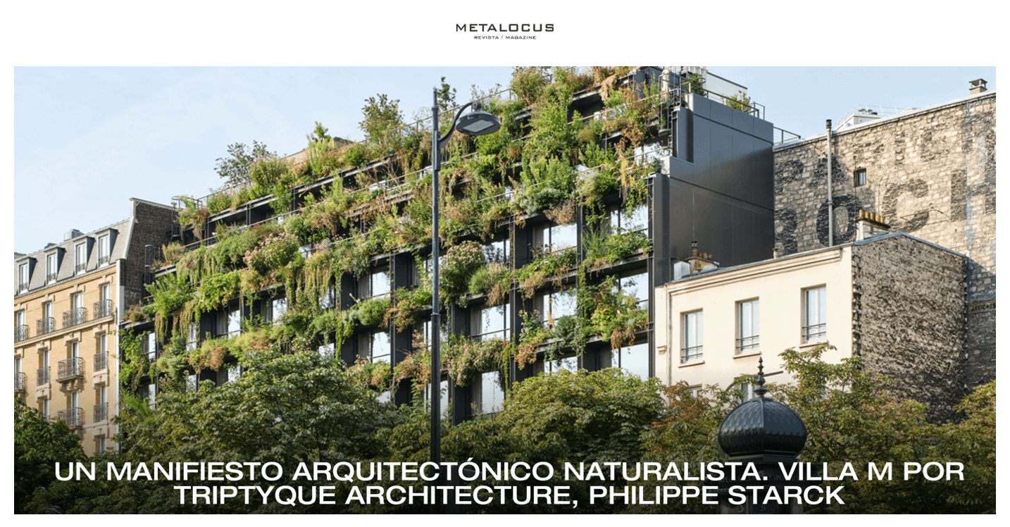 UN MANIFESTE ARCHITECTURAL NATURALISTE. VILLA M PAR TRIPTYQUE ARCHITECTURE, PHILIPPE STARCK