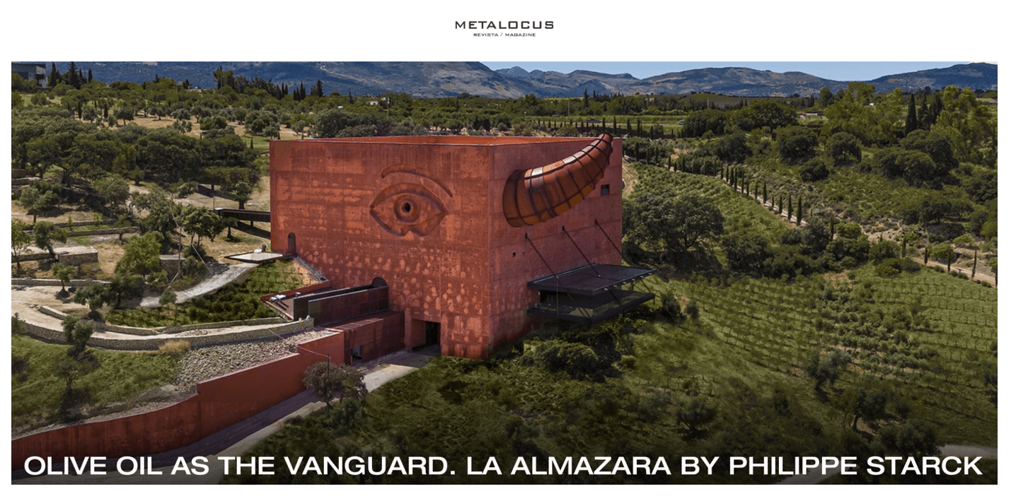 L'HUILE D'OLIVE À L'AVANT-GARDE. LA ALMAZARA PAR PHILIPPE STARCK