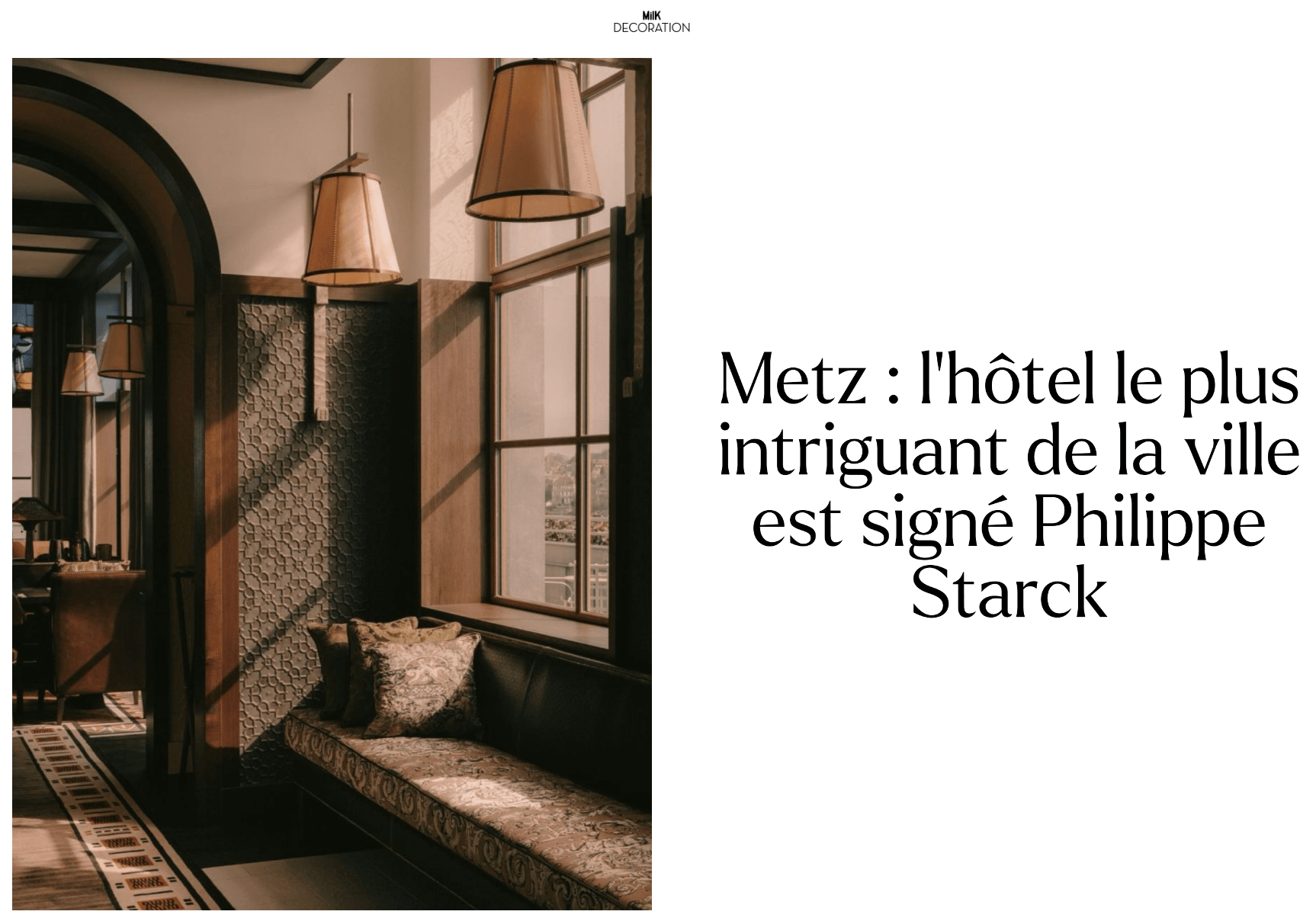 Metz : l’hôtel le plus intriguant de la ville est signé Philippe Starck