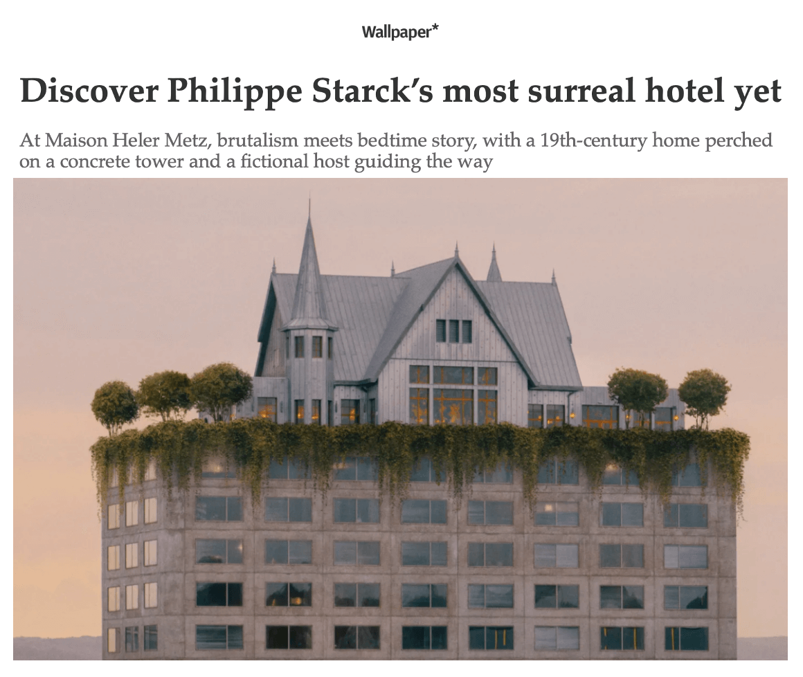 Découvrez l'hôtel le plus surréaliste de Philippe Starck à ce jour