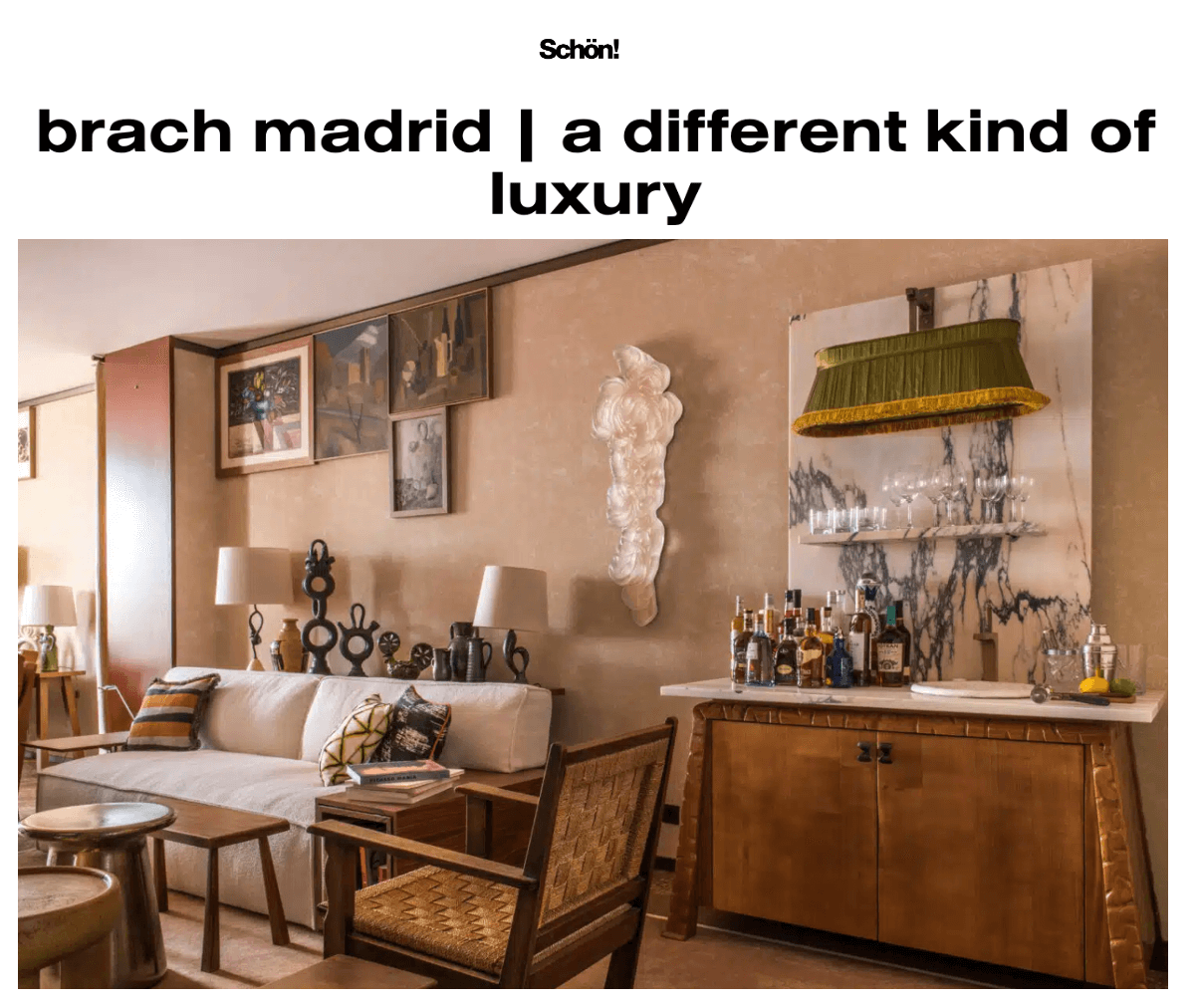 Brach Madrid | un luxe différent