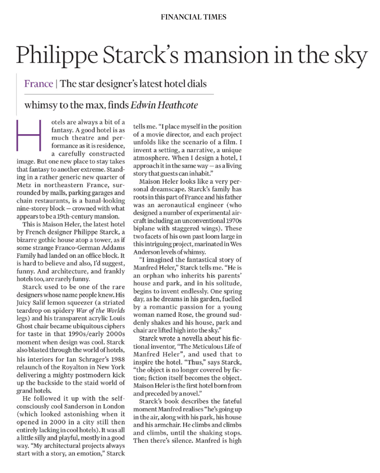 La demeure céleste de Philippe Starck