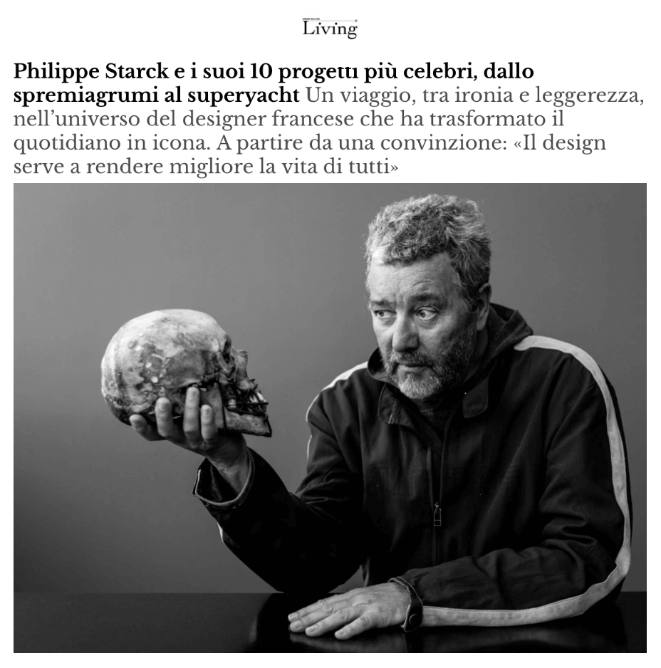 Philippe Starck et ses 10 projets les plus célèbres, du presse-agrumes au superyacht