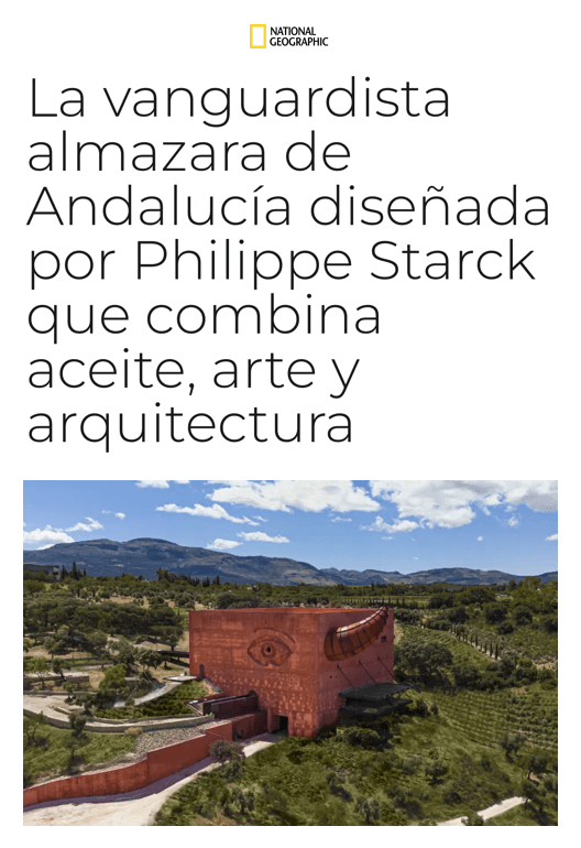 L'huilerie avant-gardiste d'Andalousie conçue par Philippe Starck, qui allie huile, art et architecture