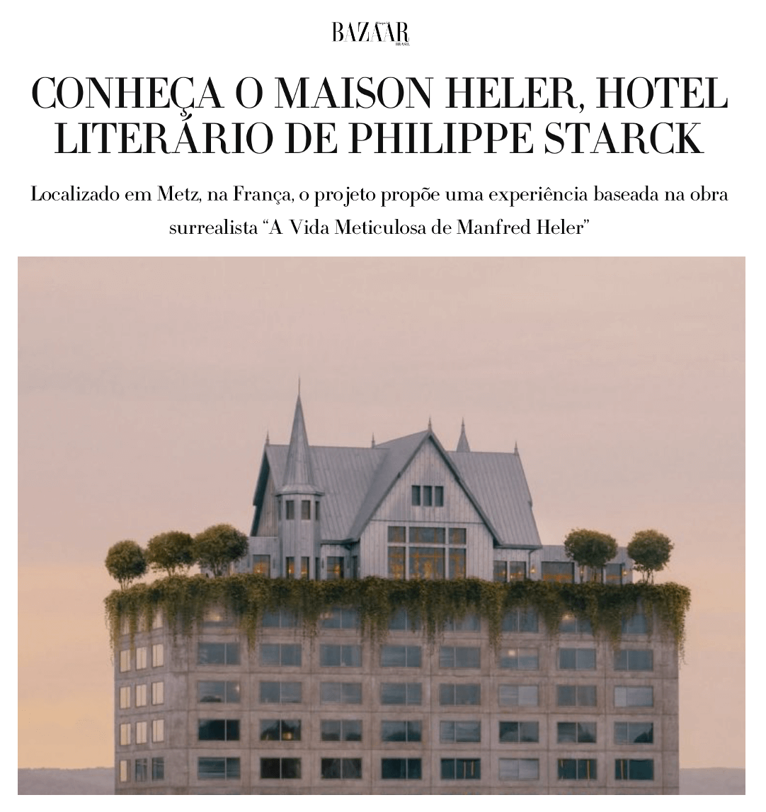 Découvrez la Maison Heler, l'hôtel littéraire de Philippe Starck