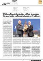 Philippe Starck disenara un edificio singular en torno al aceite en Ronda