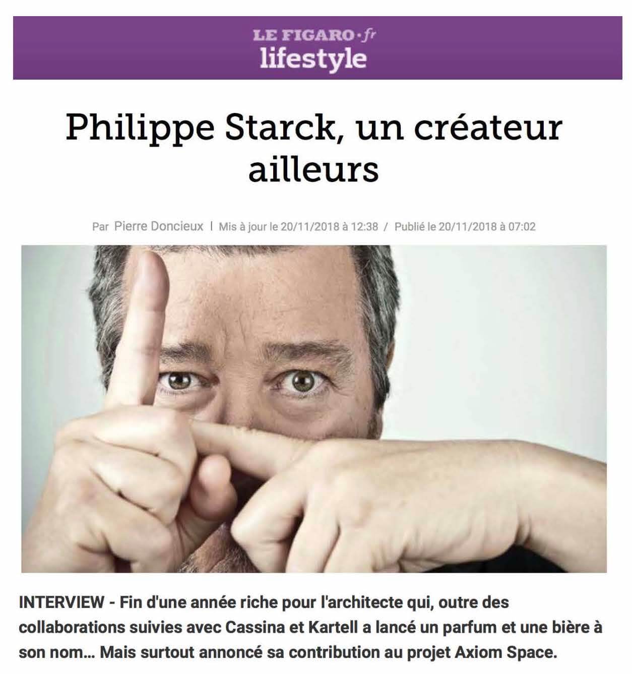Philippe Starck , un créateur ailleurs