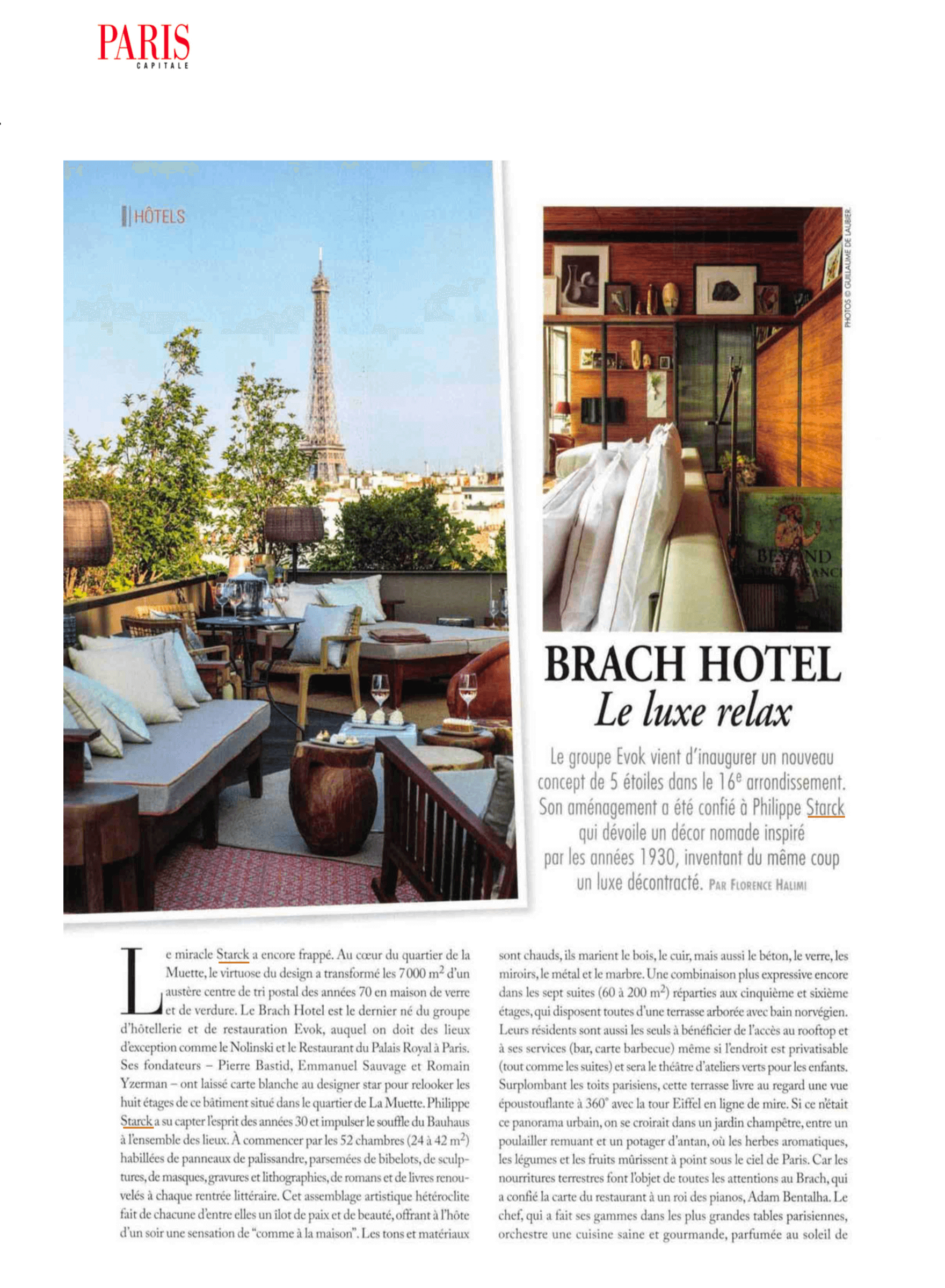 Paris Capitale - Brach Hotel Le Luxe Relax