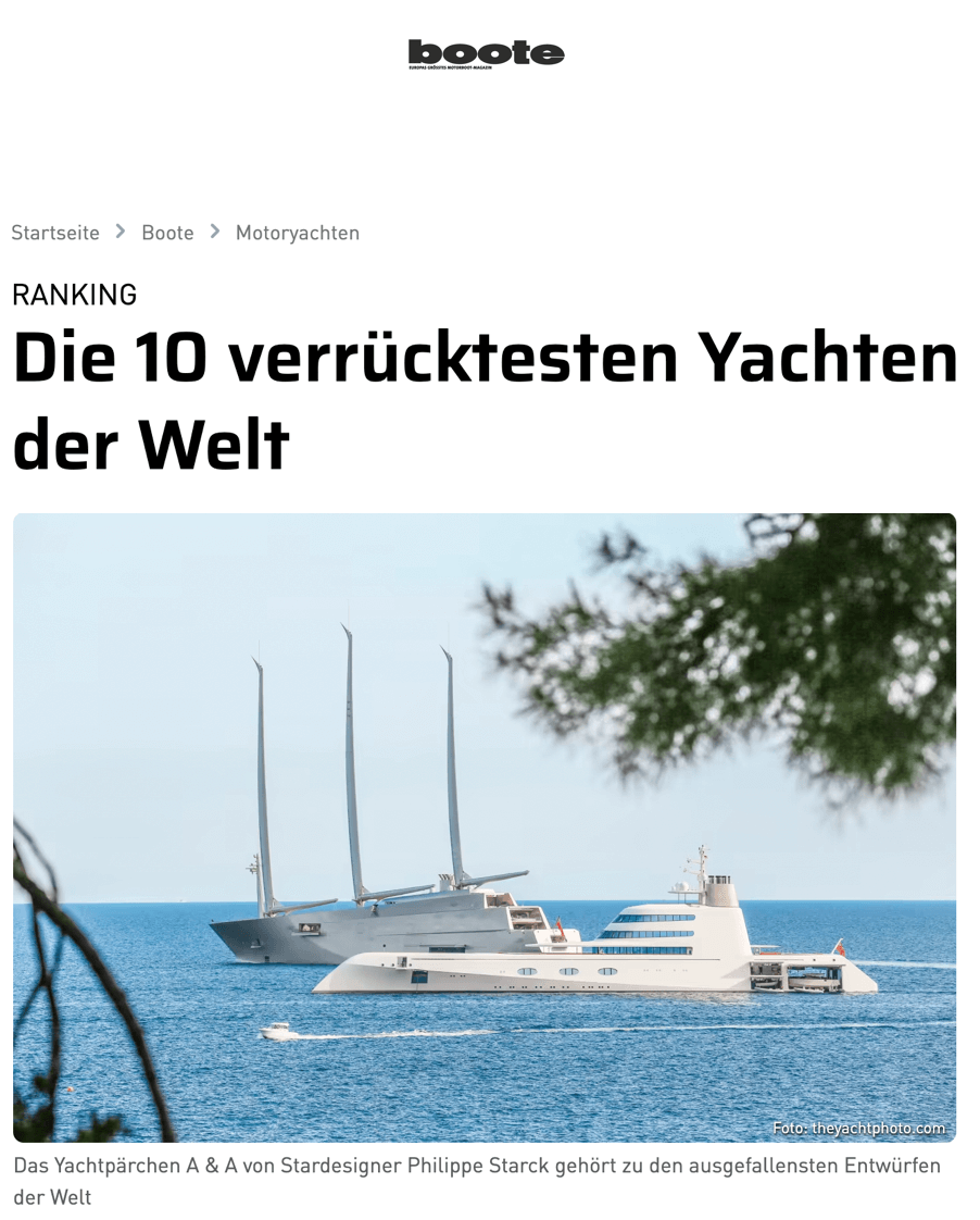 10 yachts les plus fous