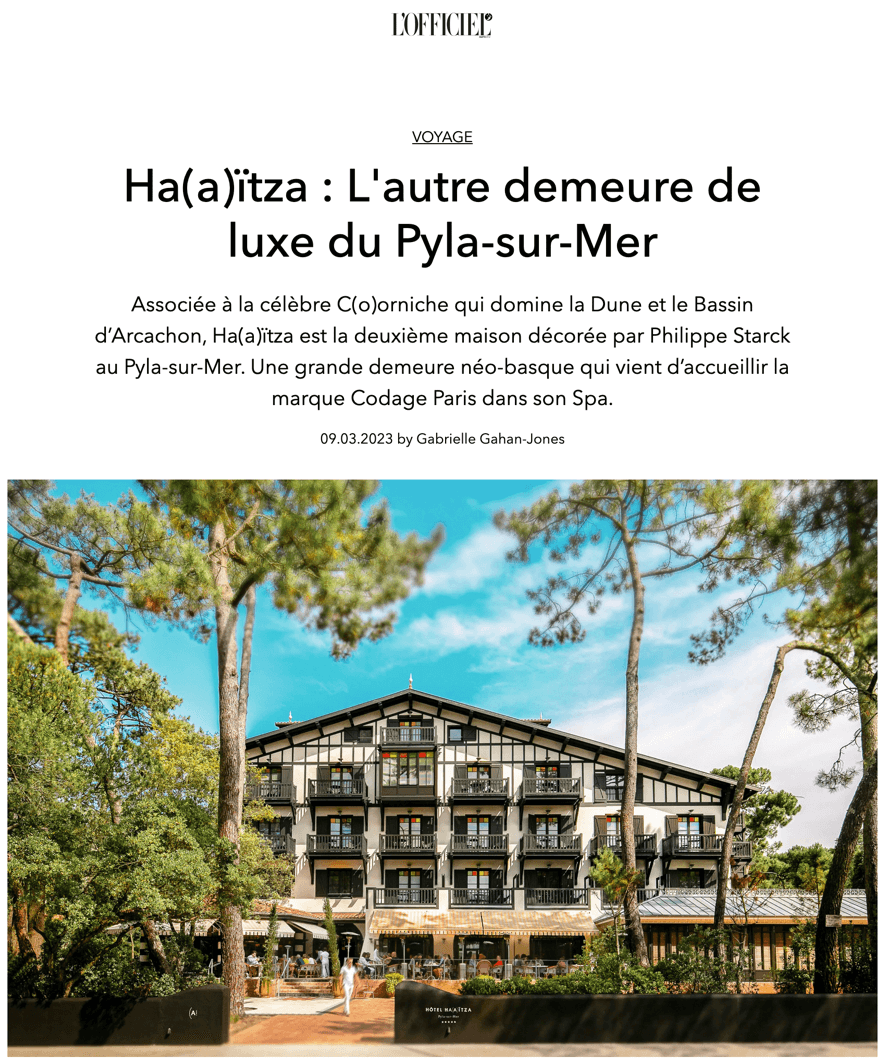 Ha(a)ïtza : L'autre demeure de luxe du Pyla-sur-Mer