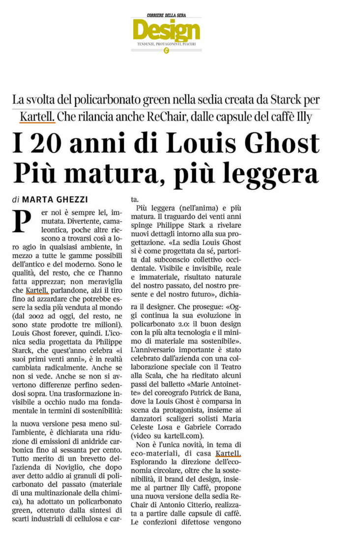 20e anniversaire de Louis Ghost  Plus mature, plus léger