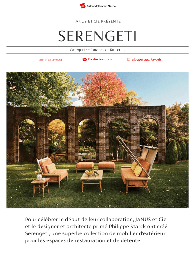 JANUS ET CIE PRÉSENTE SERENGETI
