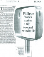 Philippe Starck makes a tilt toward windmills
