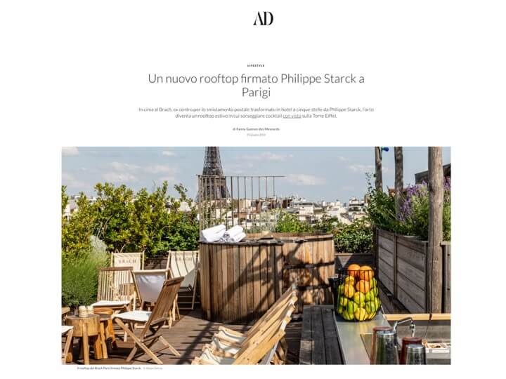 Un nouveau rooftop signé Philippe Starck à Paris