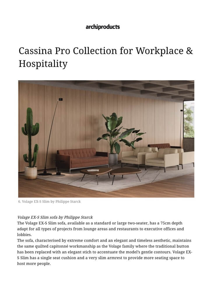 ARCHIPRODUCTS - CASSINA