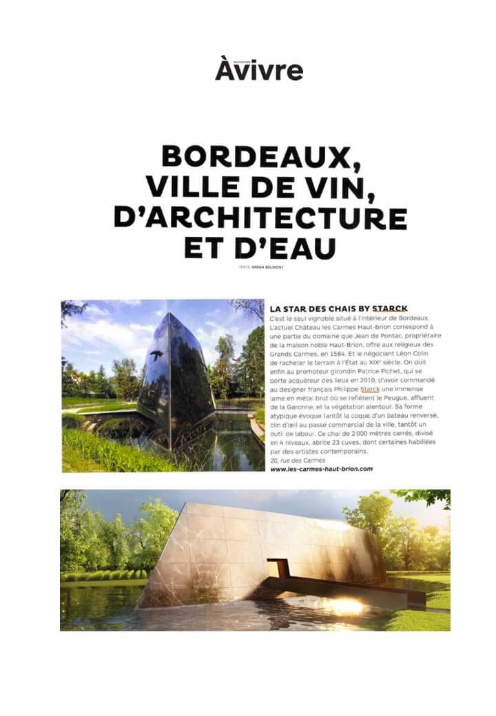 ARCHITECTURE À VIVRE - CHAI HAUT-BRION