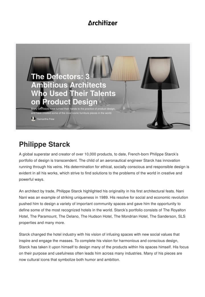 ARCHITIZER - FLOS