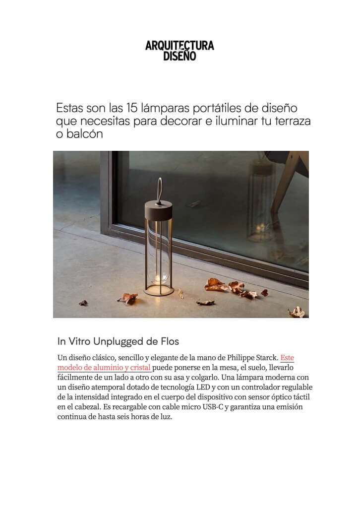 ARQUITECTURA Y DISENO - FLOS