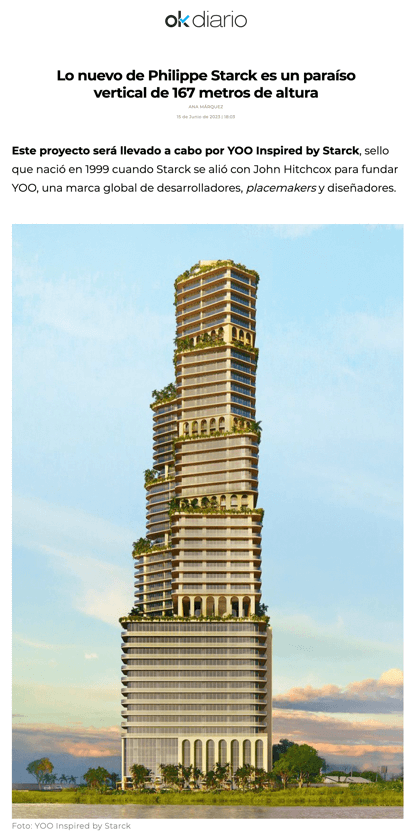 Le nouveau paradis vertical de Philippe Starck, haut de 167 mètres