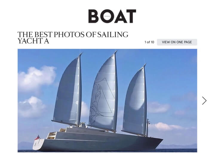BOAT INTERNATIONAL - Sailing Yacht A