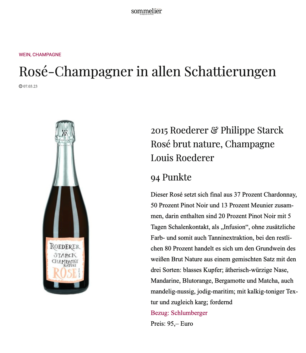 Le champagne rosé dans toutes ses nuance