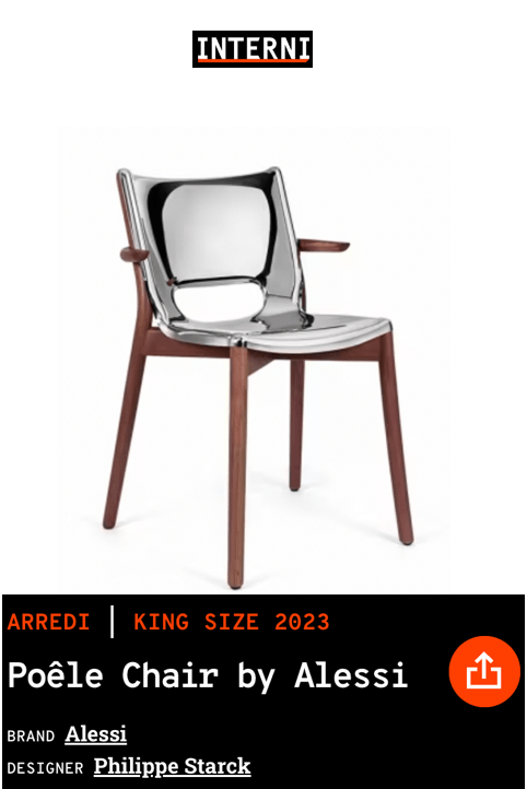 Poêle Chair d'Alessi