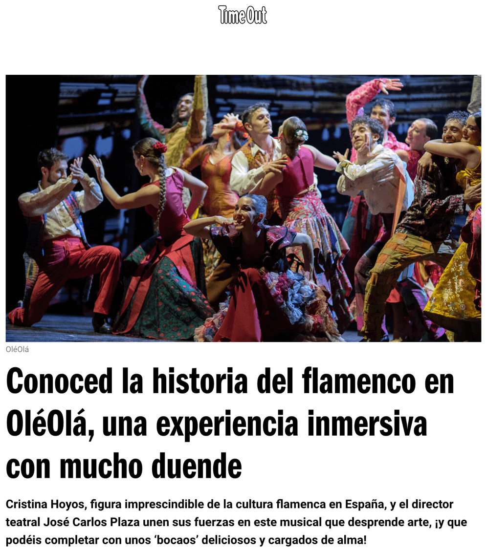 Découvrez l'histoire du flamenco à OléOlá, une expérience immersive avec beaucoup de duende