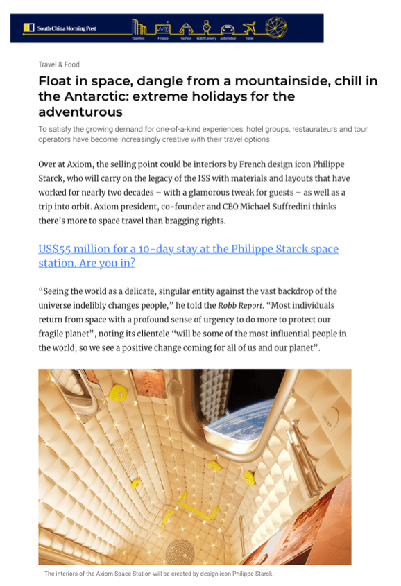 SCMP - Extreme holidays for the adventurous