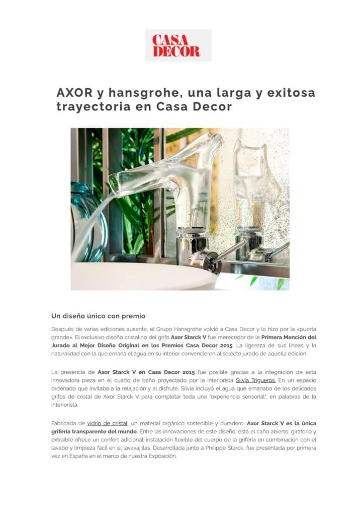 CASA DECOR - Axor