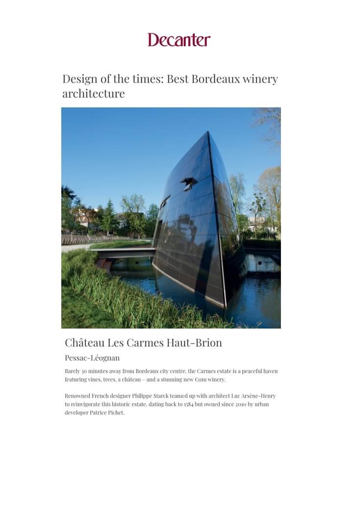 DECANTER - Les Carmes Haut-Brion