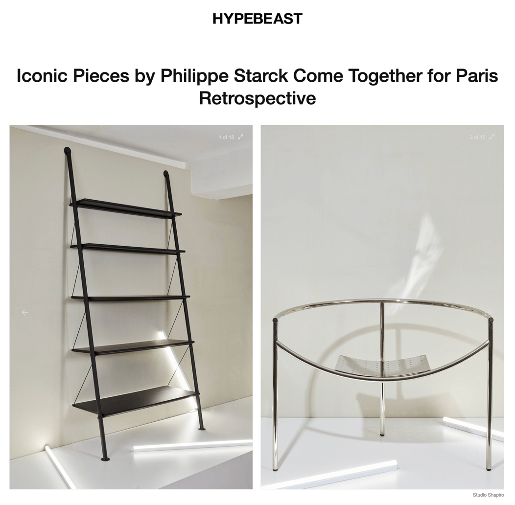 Des pièces emblématiques de Philippe Starck réunies pour une rétrospective à Paris
