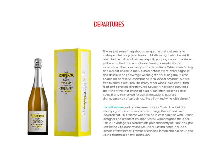 DEPARTURES - Roederer