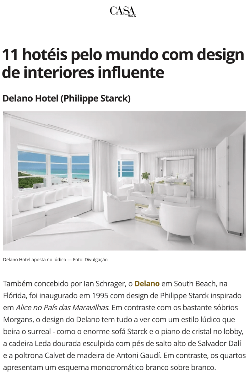 11 hôtels dans le monde avec une décoration intérieure influente