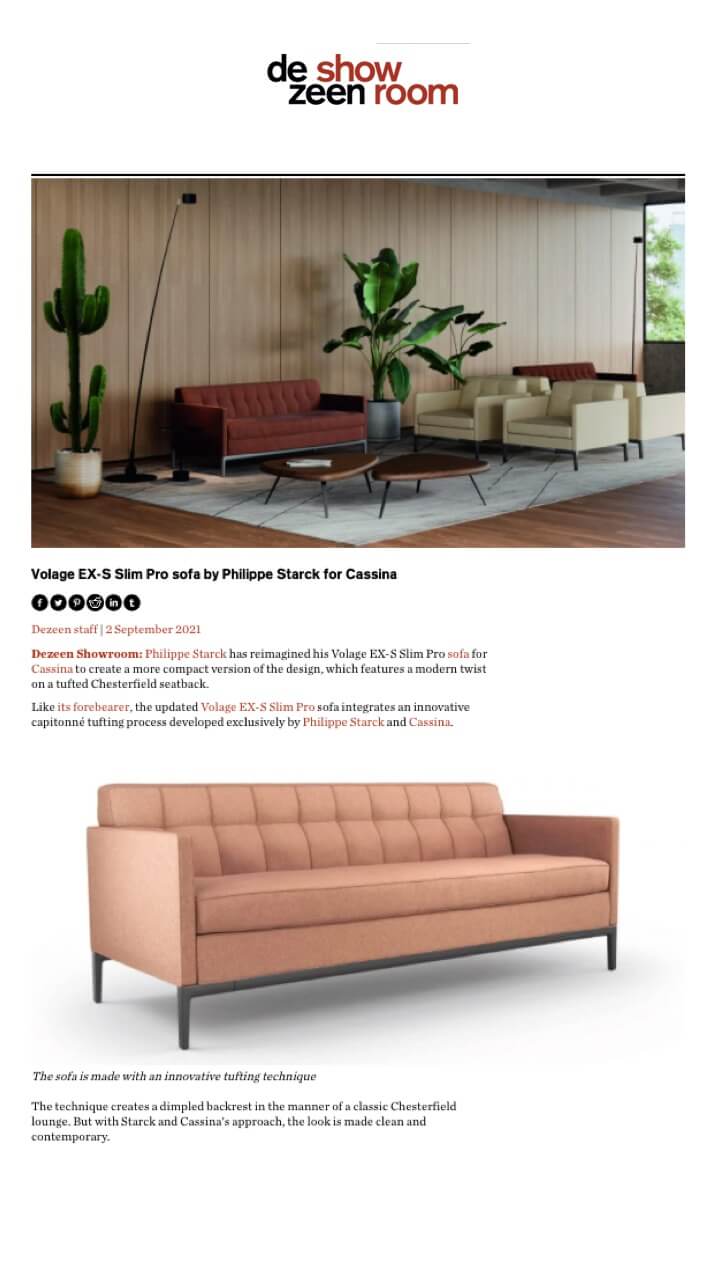 Volage EX-S Slim Pro by Philippe Starck for Cassina 