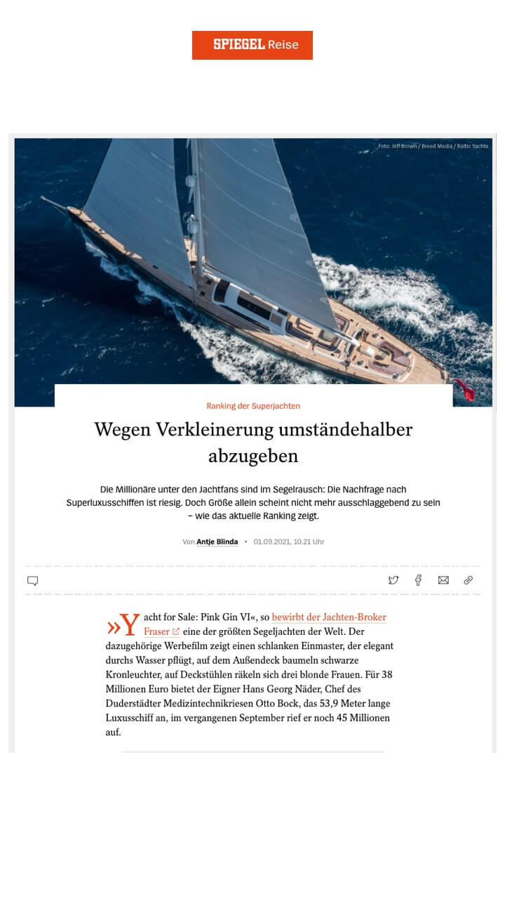 Classement des super yachts